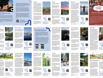 Detaillierte Urlaubsideen und Ausflugsziele sowie die einzelnen Reiseregionen im Reiseland Brandenburg werden vorgestellt.